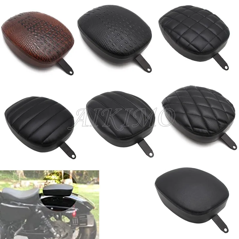 Motorcycle Rear Passenger Pillion Pad Seat fit for Sportster XL1200 883 72 48 2010-2015