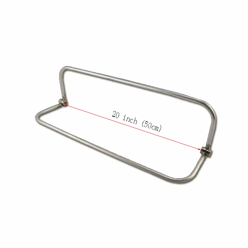 

20 inch metal frame aluminum tubular internal hinge Bag frame purse frame