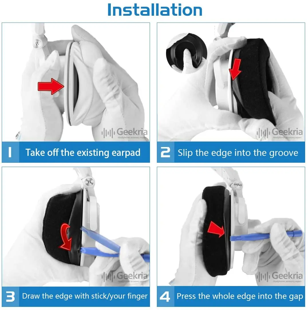 편안한 리넨 교체 이어 패드, 오디오 테크니카 ATH-M50XBT ATH-M50X M40X M30X M20X M10X ATH-ANC9 헤드폰 이어패드