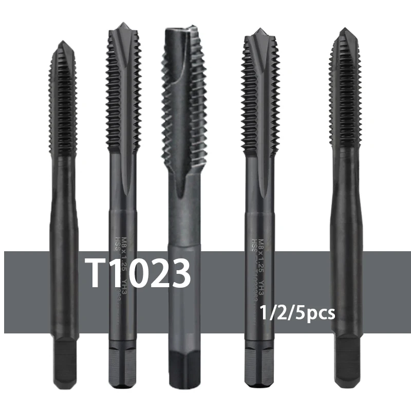 T1023 Original Spiral Point Taps M2 M2.5 M3 M4 M5 M6 M8 M10 M12 M14 M16 Suitable For Tapping Through Holes In Stainless Steel