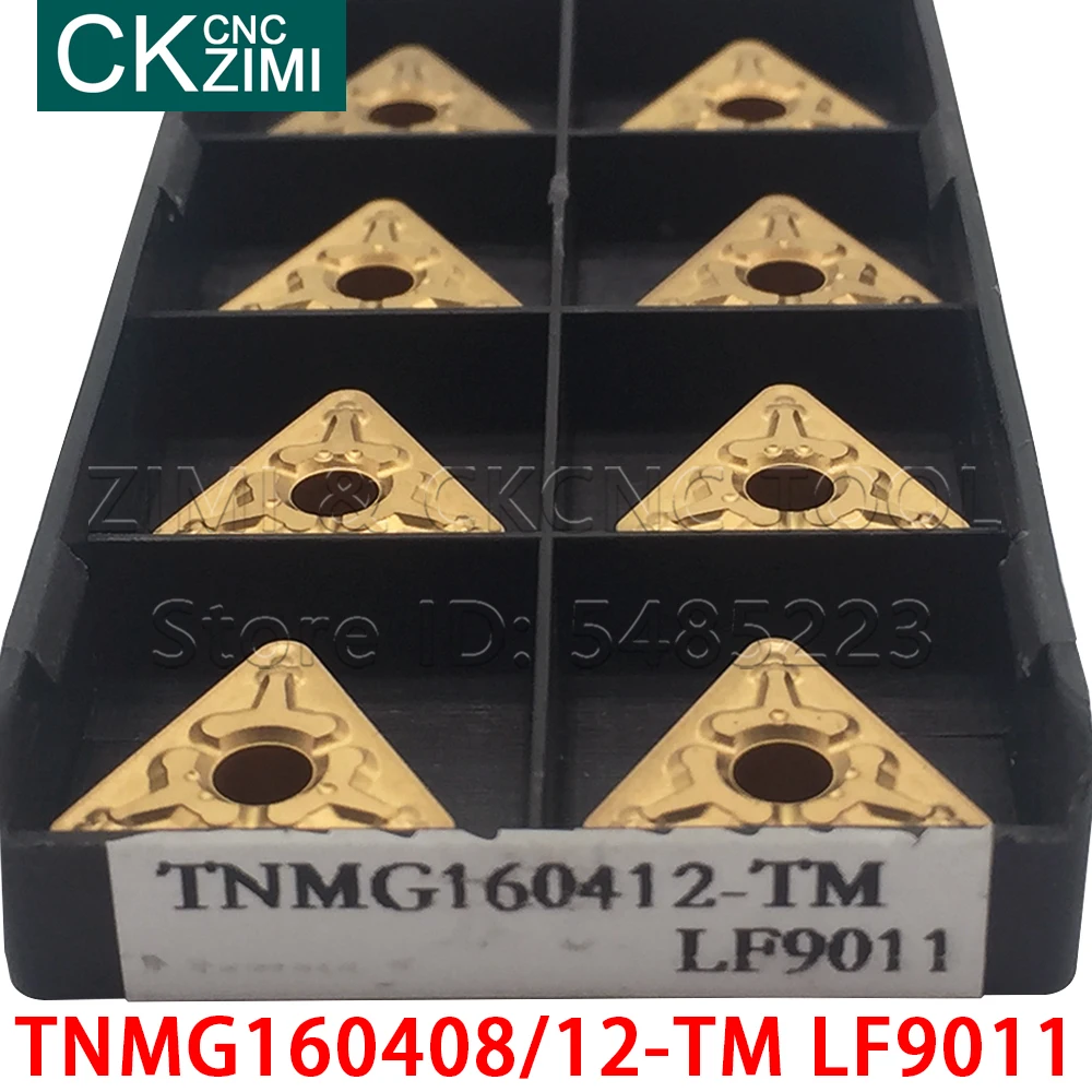 10PCS TNMG160408-TM LF90110 TNMG160412-TM LF9011 Carbide Turning Inserts CNC Lathe tools wood turning tools blade TNMG for steel