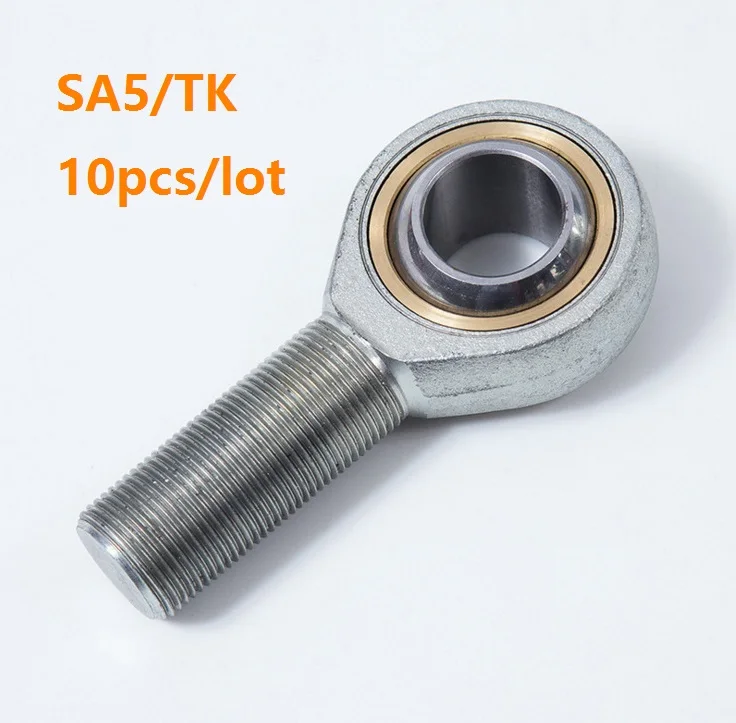 

10pcs/lot SA5/TK (d=5mm) Outer male Rod End Joint Bearing Internal Thread Metric Female Right /Left Hand Fish Eye