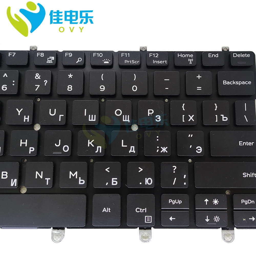 Imagem -02 - Teclado Russo Retroiluminado Wpcf9 ru para Computador Laptop Dell Xps 13 9365 em 0wpcf9 Embutido