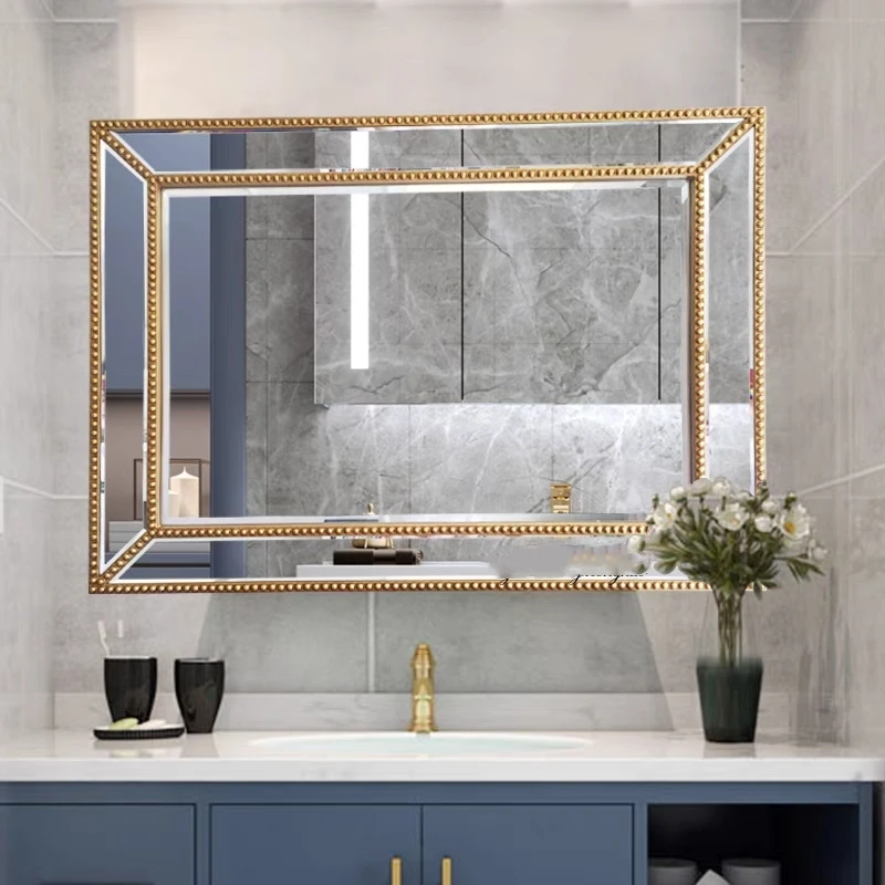 European Art  Cosmetic Mirror Bathroom Mirror Living Room Ornaments