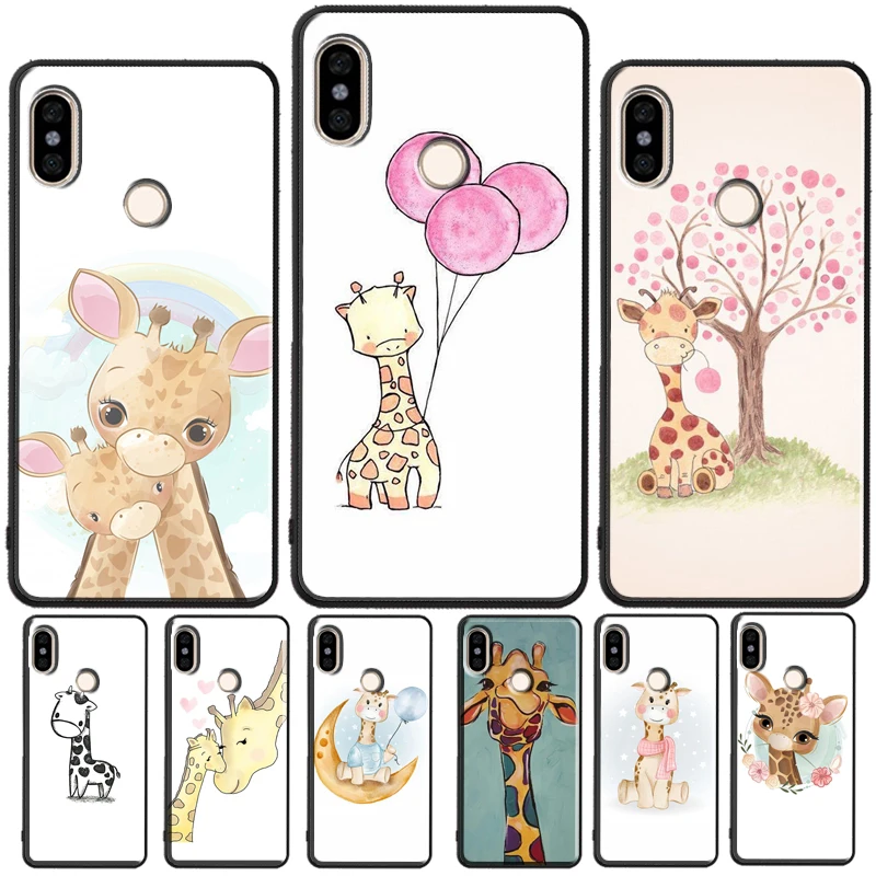 Cute Baby Giraffe For Redmi Note 11 Pro Phone Case For Redmi Note 10 Pro 7 8 9 Pro 10S 9S Redmi 10 9A 9T 9C