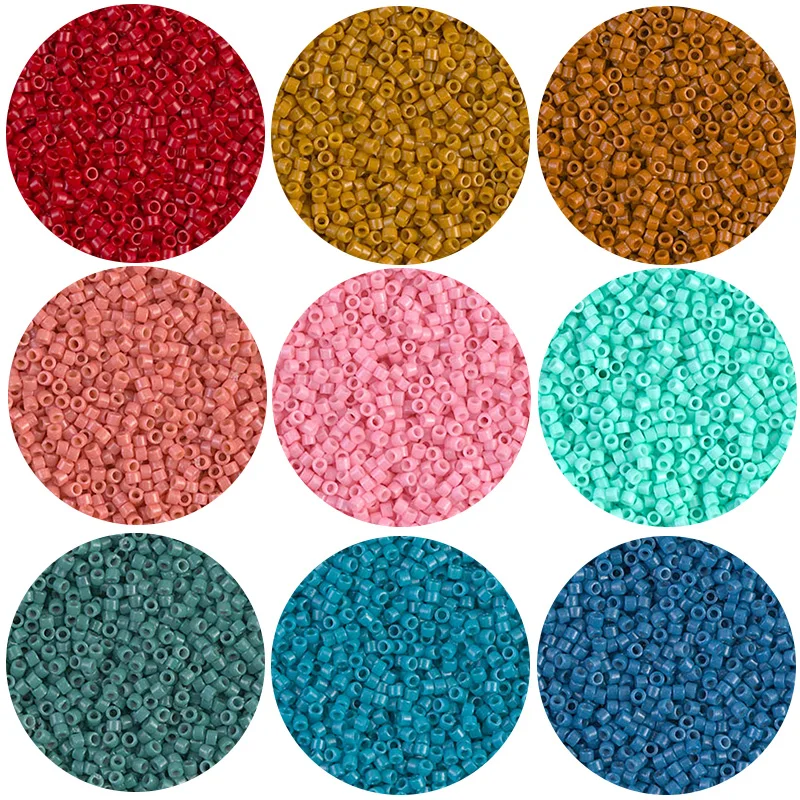 1,6mm Opaque Farbe JP Miyuki Delica 11/0 Perlen Glas Seed Perlen Charme für Schmuck Machen Halskette Armband Diy Zubehör – Detail 1