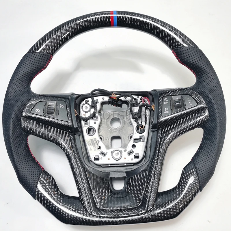 

Carbon Fiber Steering Wheel Leather For Chevrolet Cruze Hatchback Sedan Malibu 2009 2010 2011 2012 2013