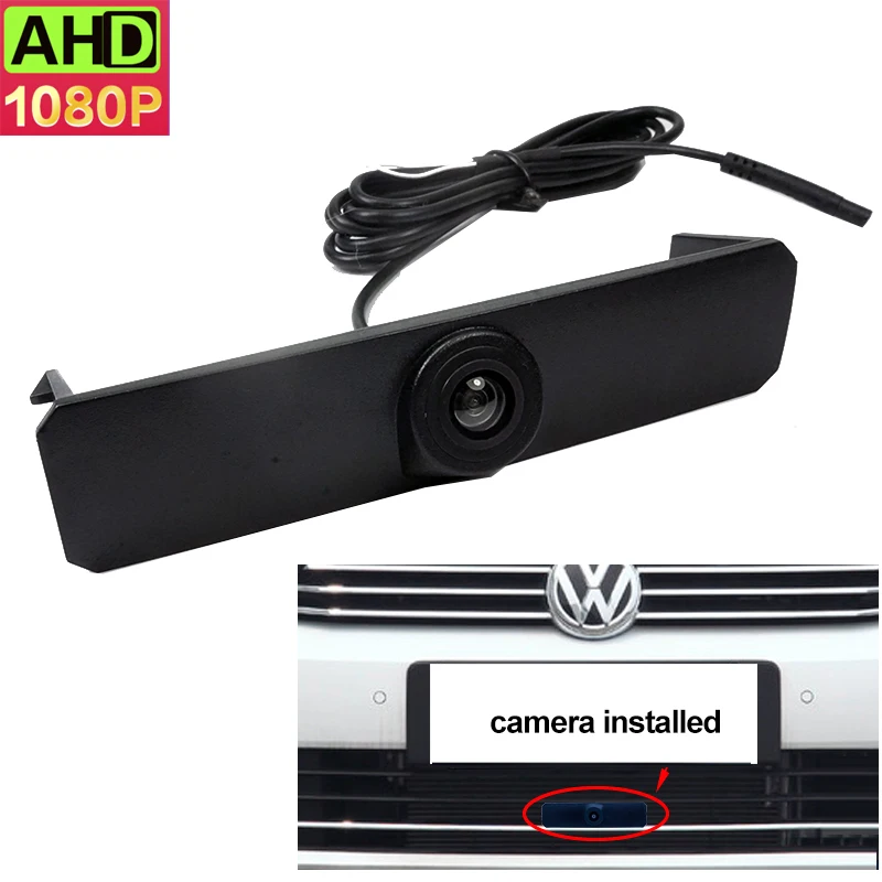 

1920*1080P AHD Vehicle logo Front view camera For Volkswagen GOLFSPORTVAN 2018 Frim Installed on the central control grid