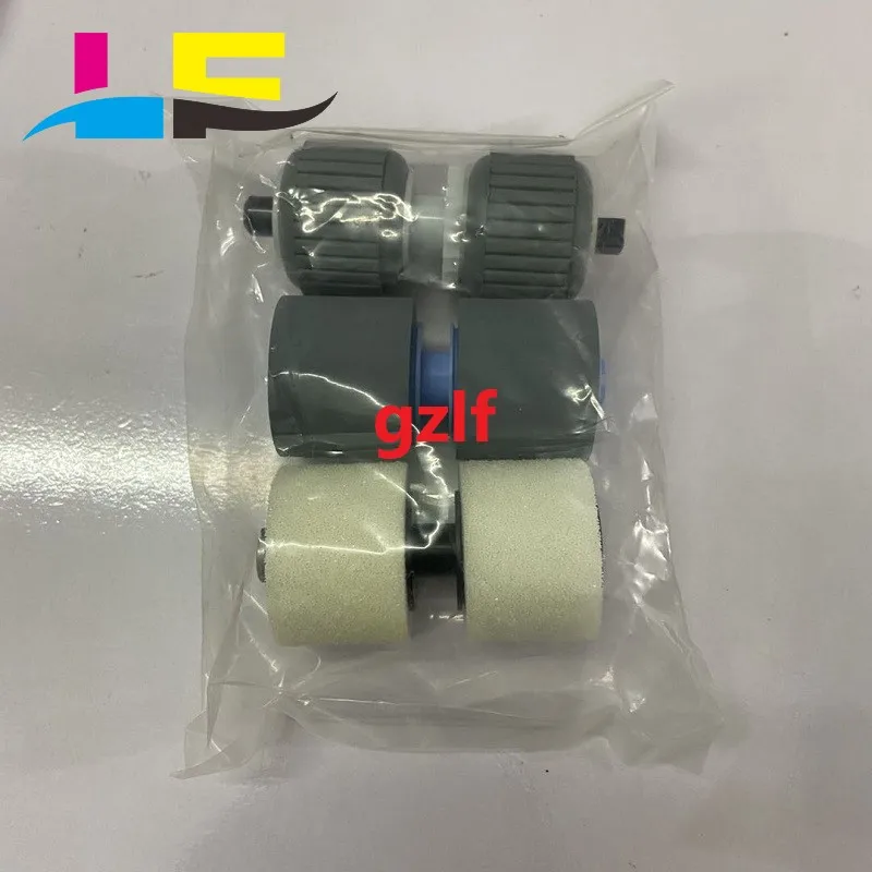 SET=3PCS Original Scanner roller for Canon DR6080 7580 9080C Scanner Pickup Kit Separation wheel Pickup wheel Feed wheel