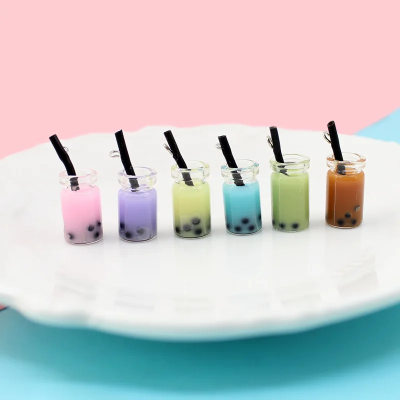 Boxi Boba Additives For Slime Resin Cute Bubble Milk Tea Charms Supplies DIY Kit Filler Decor for Fluffy Clear Cloud Slime