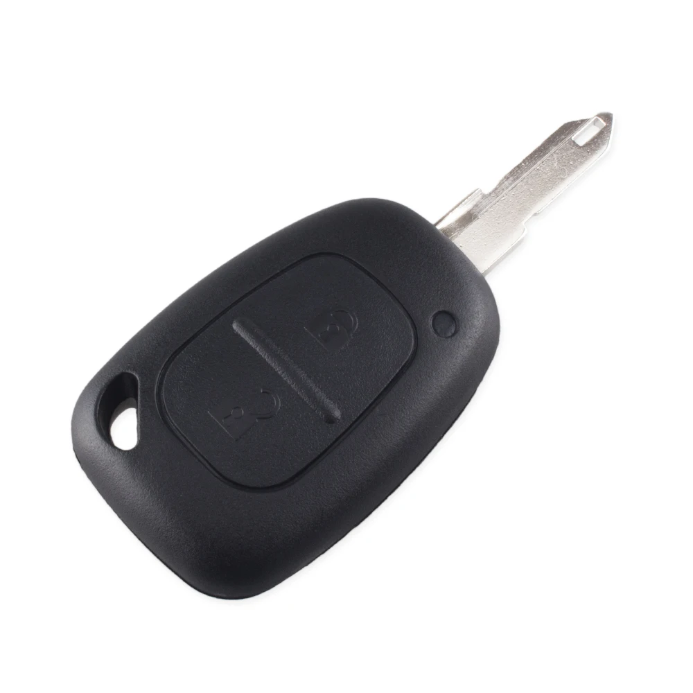 KEYYOU – coque de clé télécommande de remplacement, non coupée, 2 boutons, style voiture, pour Renault, contrôleur de circulation Vivaro, Movano,