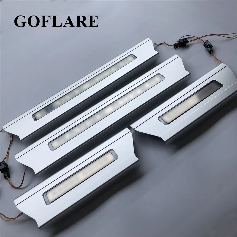 For Range Rover Vogue L405 Range Rove Sport L494 2013-2022 led light foot side door sill illuminated step scuff plate thresholds