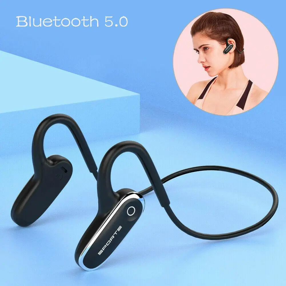 Wireless Headset Bone Conduction Earphones with Microphone Earphone Earbuds Handsfree for Android iPhone Smartphones