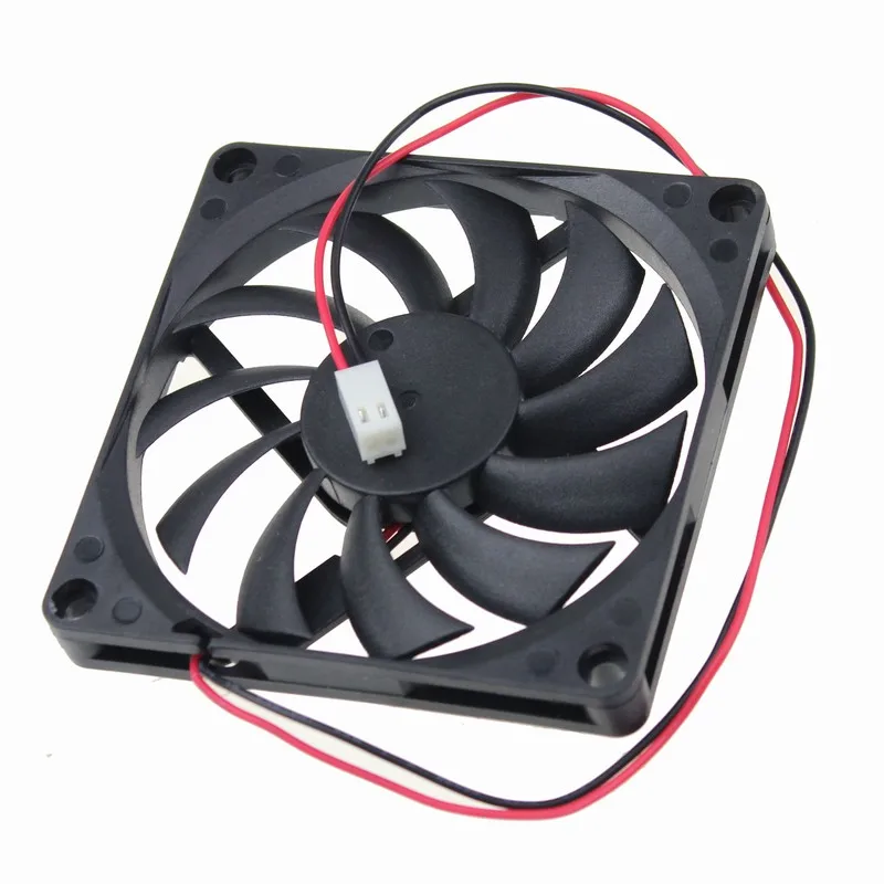 5pcs/lot Gdstime DC 8010 12V Cooler 80*80*10mm 2510-2p 8cm Sleeve Bearing 80mm×10mm Computer CPU Cooling axial  Fan