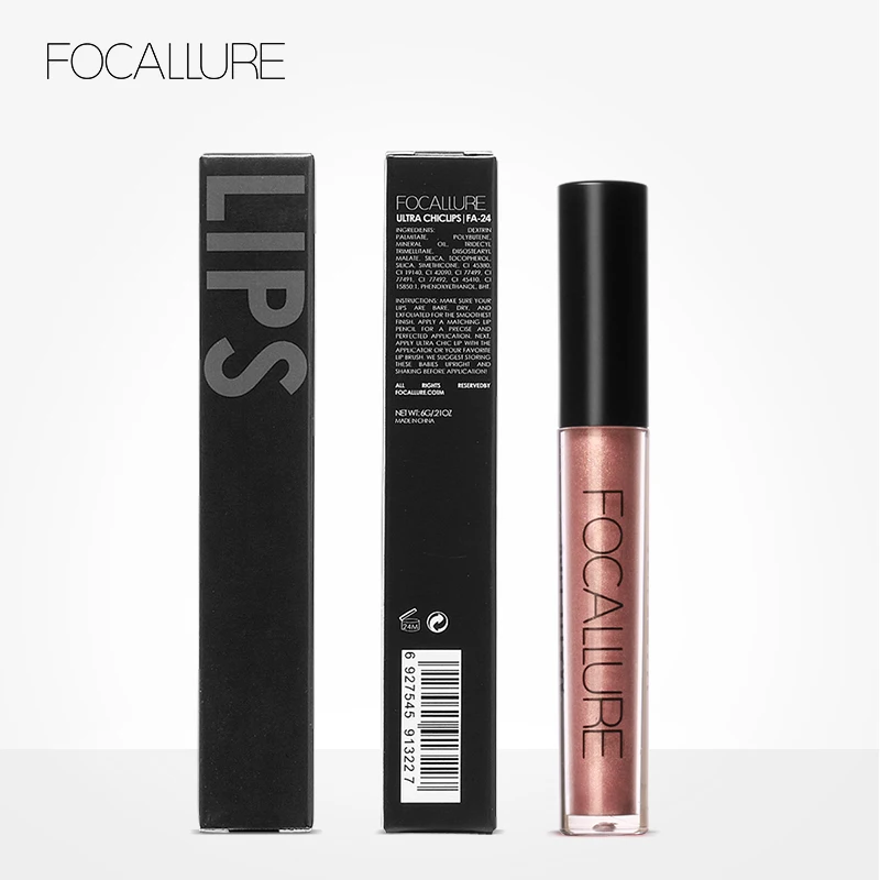 FOCALLURE Waterproof Matte Liquid Lipstick Long-lasting Lip Tint Nude Lipgloss Shimmer Lipgloss Beauty Makeup Women Cosmetics