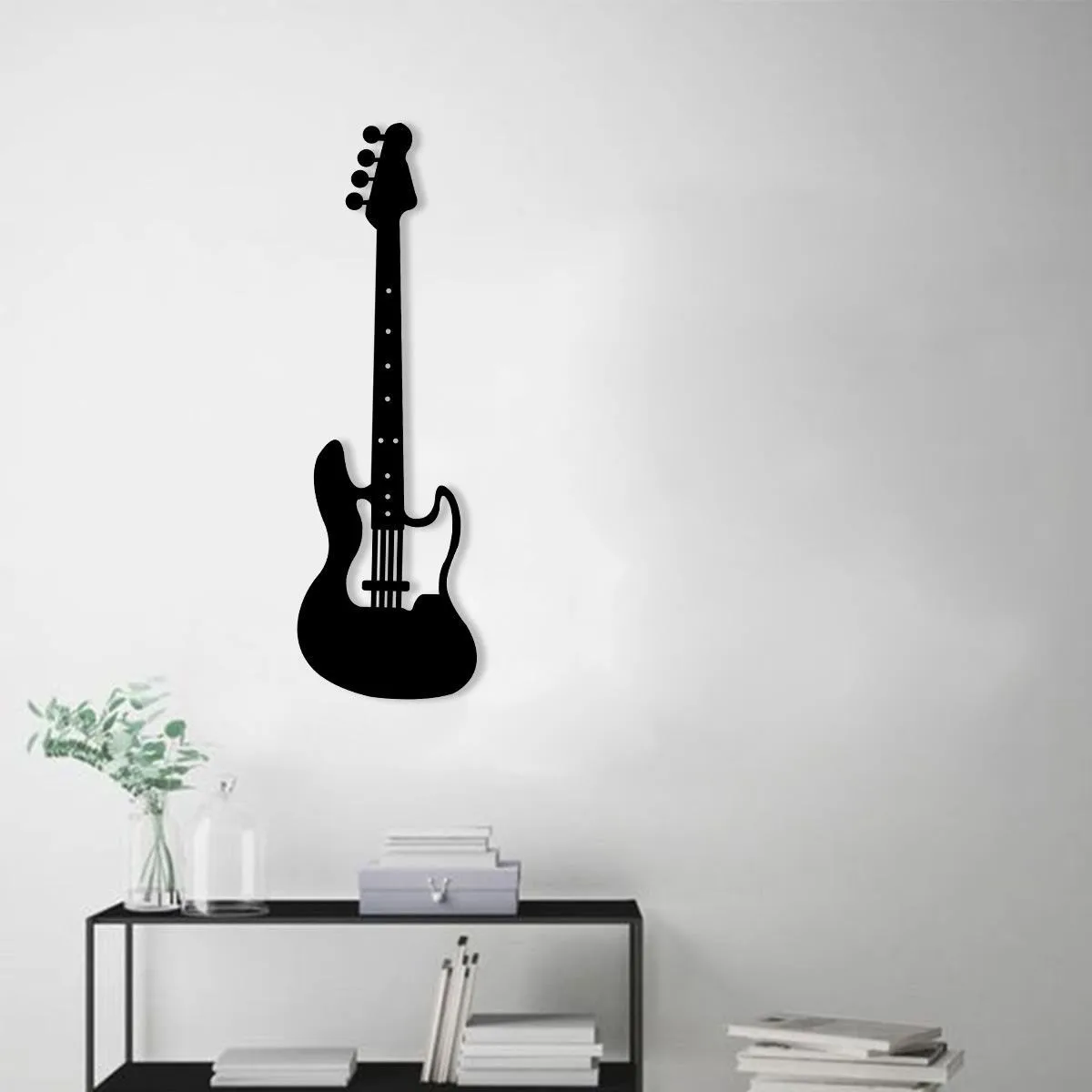 Electric Guitar Metal Table Modern Wall Art Geometric Metal Wall Decor Home Office and Living Room for African Themed home