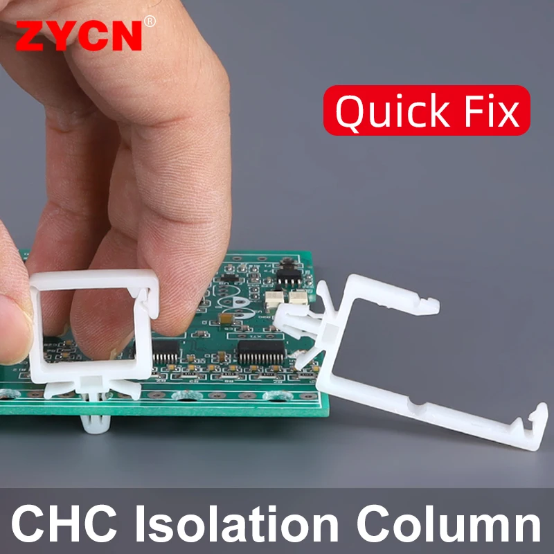 100PCS CHC Draht Fixe Sitz Kunststoff Isolation Spalte Kabelbinder Halter Spacer Substrat Nylon Anordnung PCB Board Nieten Intervall