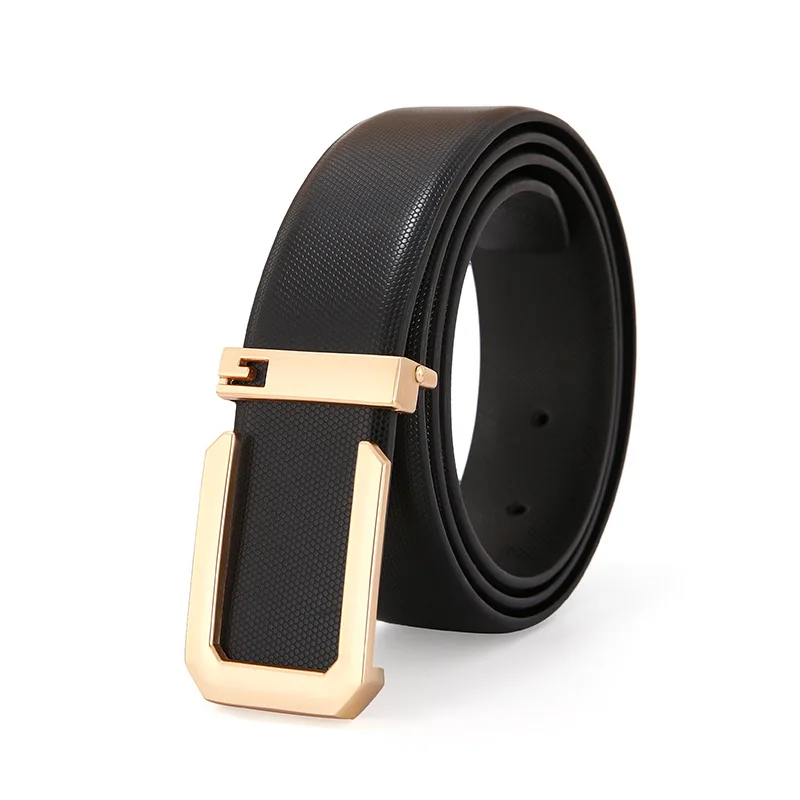 New Luxury Brand Belts Men High Quality Pin Buckle Male Strap Genuine Leather Waistband Ceinture Homme Luxury Fashion 3.3cm G802