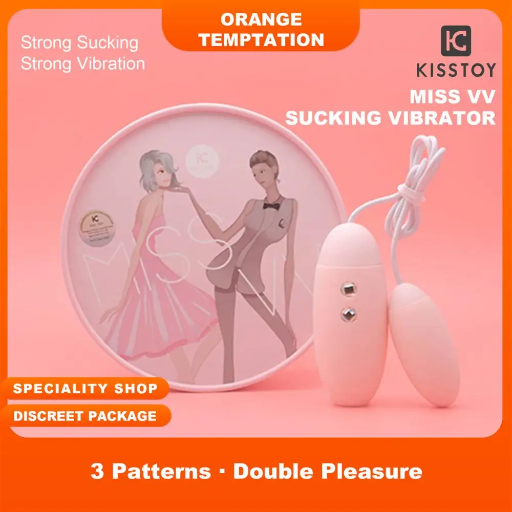 Kisstoy Miss VV Dual Vibrators for Women Vibrating Eggs Clitoris Stimulator Nipples Sucker Erotic Toys Sex Shop Adults Goods 18+