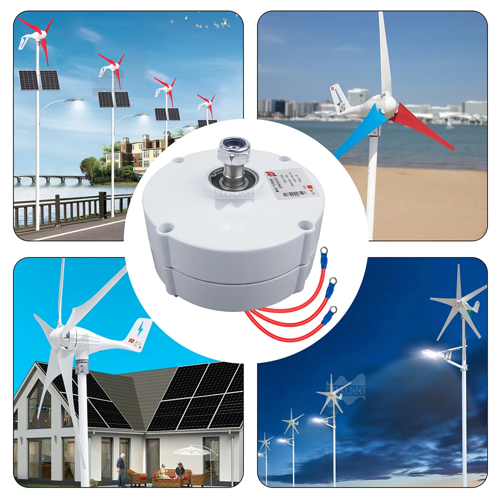 600R/M 100W 12V or 24V Permanent Magnet Generator AC Alternator For Vertical or Horizontal Wind Turbine 100W Wind Generator