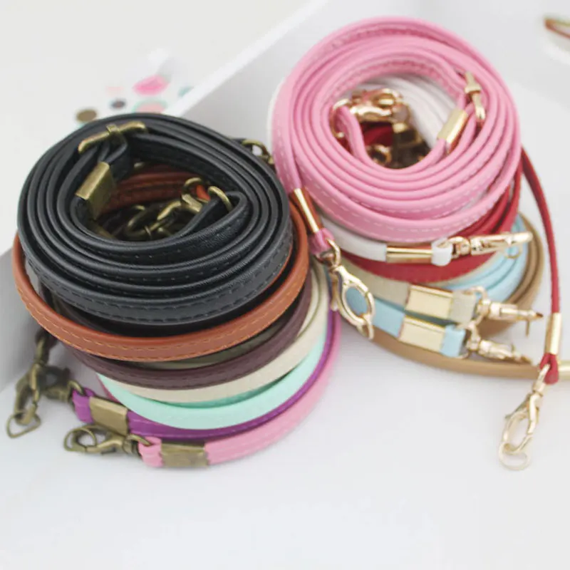 135cm Long Women Bag strap Adjustable Handbag Handle PU Leather Strap Belts DIY Shoulder Straps for Bag Accessories Long Belts