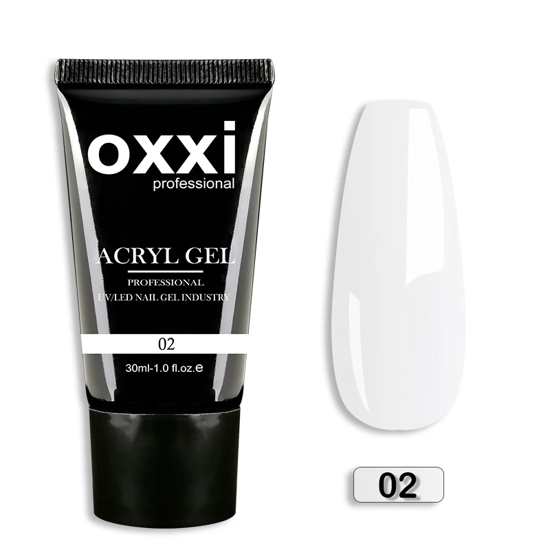 OXXI 30ml Acryl-Gel Semi-permanentes Poly-Nagelgel Maniküre Schnelles Einfaches Gel zur Verlängerung UV LED Aufbaugel Acryl-Gellack Neu