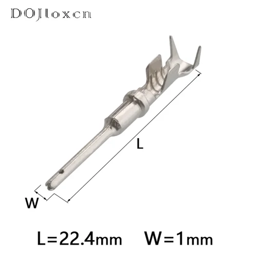 Imagen 2 del producto 20/50/100/200/Uds 1,0 enchufe eléctrico Terminal de engarzado pines DTM inserto automático resorte Terminal de cableado redondo 1062-20-0122 1060-20-0122