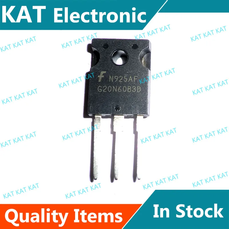 5 unids/lote G20N60B3D HGTG20N60B3D 40A, 600V, UFS serie n-channel IGBT con diodo Hyperfast Anti-paralelo