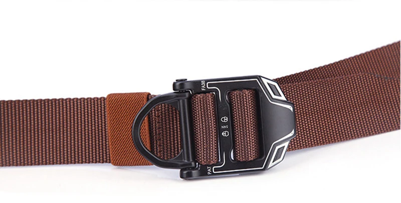 Gürtel für Herren, Metallschnalle, taktische Gürtel, Jeans, Sportgurt, Segeltuch, D-Ring, Taillengürtel gürtel jeans gürtel herren gürtel damen belt ремень gürtel für männer männer geschenk ремень женский ремень мужско – Detail 8