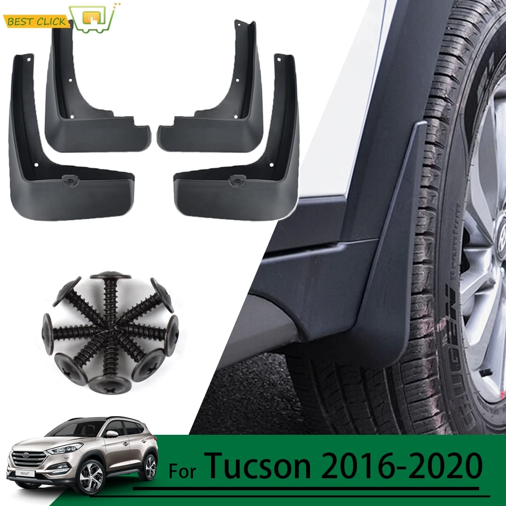 

Set Molded Mud Flaps For Hyundai Tucson TL 2015 - 2020 Mudflap Splash Guards Mudguard Fender Front Rear 2016 2017 2018