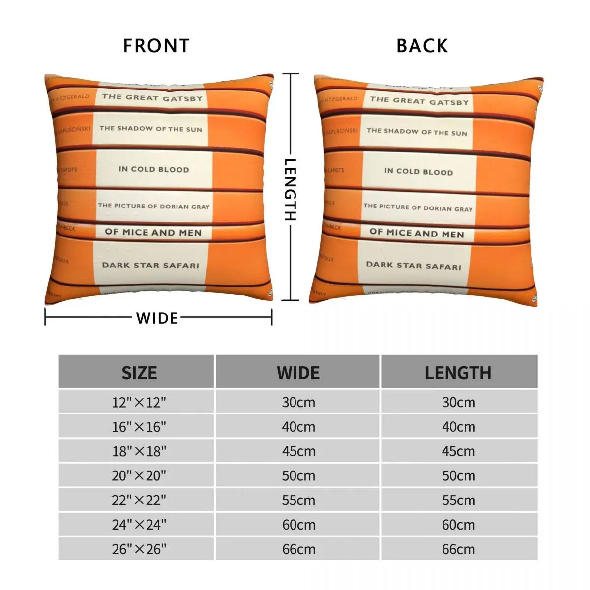 Book Spine Graphic Shirt Pillowcase Polyester Linen Velvet Printed Zip Decor Pillow Case Room Cushion Cover