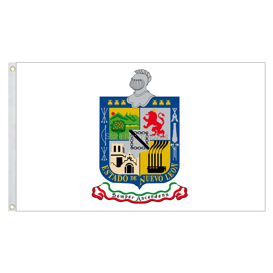 Mexico State Nuevo Leon Flag Banner States of Mexico Mexican State 3x5ft 90x150cm Polyester