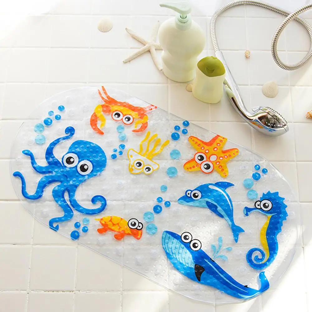 HOT SALES!!! Anti-Slip Bathtub Mats Fish Animal Kid Bathroom Carpet Floor Pad with Sucker Wholesale Dropshipping New Arrival