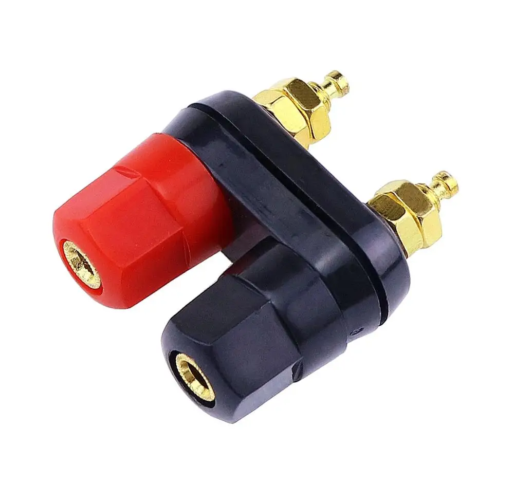Banana plugs Couple Terminals Red Black Connector jack Amplifier Terminal Binding Post Banana Speaker Plug Jack Tools image 5