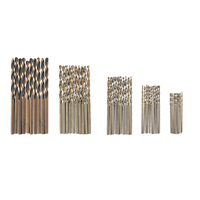 50PCS 1/1.5/2/2.5/3mm HSS Titanium Coated Drill Bits High Speed Steel Drill Bit Set High Quality Power Drilling Tools for Wood