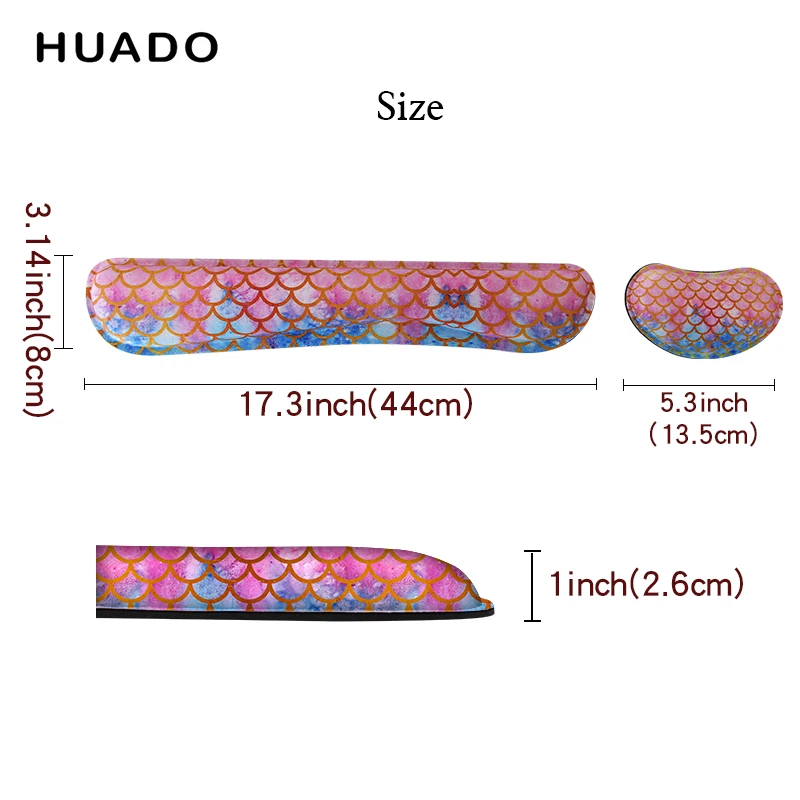 Memory Foam Set Keyboard Wrist Rest Mat Pad Ergonomic Wrist Support Computer, Laptop, Mac, Comfortable  Lightweight for Easy Typ