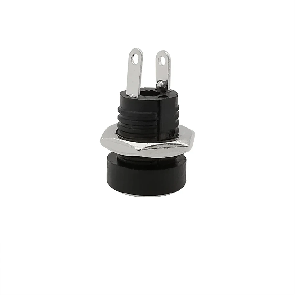 5Pcs DC Power Adapter DC Jack Connector DC022B 3.5x1.3mm Female Panel Mount Connector Plug Adapter 2 Pins 3.5*1.3mm DC-022B