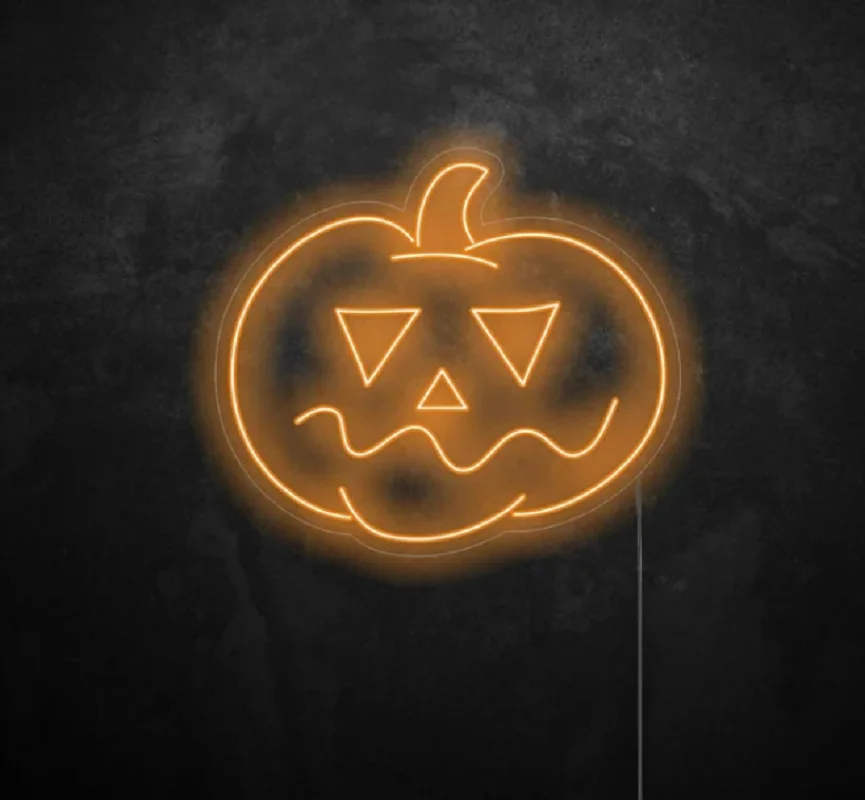 

Halloween Pumpkin Neon Sign Led Kawaii Cute Neon Sign Light Decor Indoor Wall Hanging Kids Room Bedroom Party Scary Neon Decor