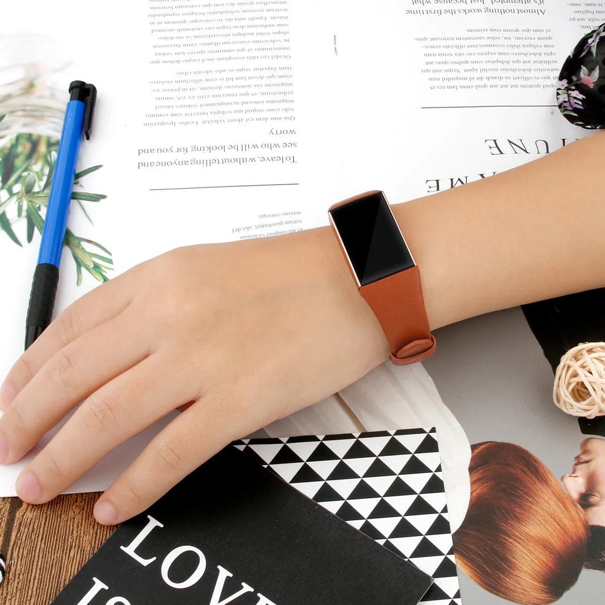 Essidi Da Thật Dây Đeo Vòng Đeo Sức Khỏe Fitbit Charge 3 4 Vòng Tay Thông Minh Dây Khóa Vòng Đeo Sức Khỏe Fitbit Charge 3 4 3 SE dây Đeo Tay Vòng