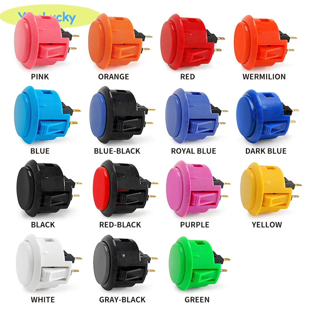 1 sztuk oryginalny przycisk sanwa OBSF 30 obsf24 przycisk zręcznościowy 24mm 30mm przełącznik Nintendo MAME raspberry pi przyciski zamienne