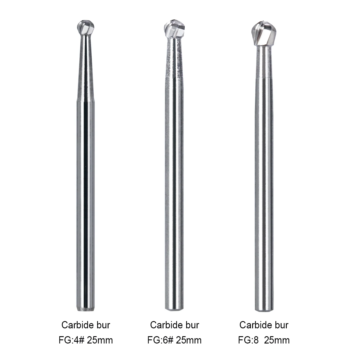 AZDENT Dental Chirurgische Hartmetallbohrer 25 mm Bohrer FGXL 4/6/8/557 Polierbohrer für Hochgeschwindigkeitshandstück Zahnmedizinwerkzeug – Detail 8