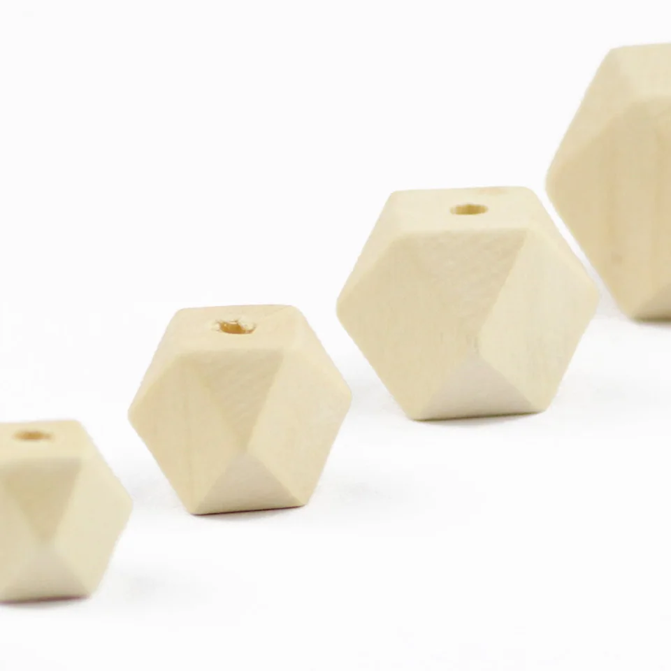 Natural Wood 10~20MM Octagonal Spacer Loose Beads For Jewelry Making DIY Wooden Handmade Necklace&Bracelets Toys Accessories