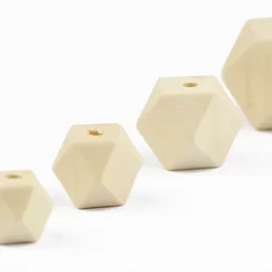 Natural Wood 10~20MM Octagonal Spacer Loose Beads For Jewelry Making DIY Wooden Handmade Necklace&Bracelets Toys Accessories