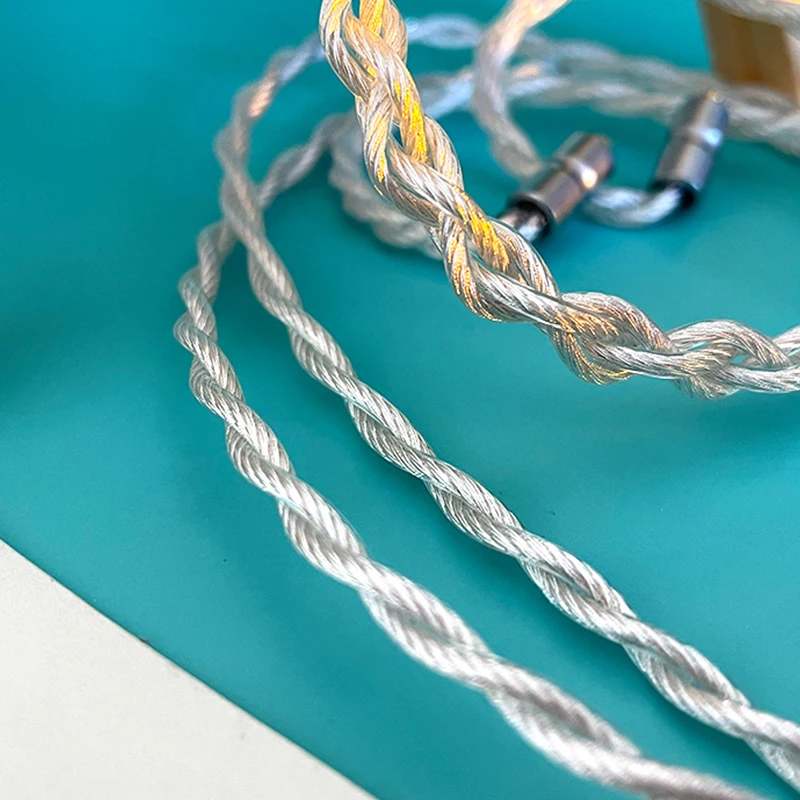 Litz Cord Đơn Tinh Thể Đồng Mạ Bạc Tai Nghe Nâng Cấp Dây 560 Core Mmcx/0.78/Im50/70/Ie40/A2dc/IE900