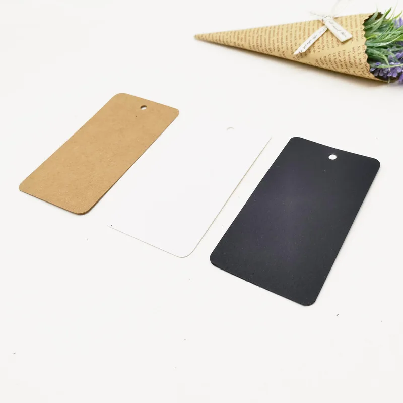 

100pcs Kraft Paper Gift Tags Blank Labels for Wedding Party Packaging Price Garment Hang Tags DIY Home Decoration Accessories