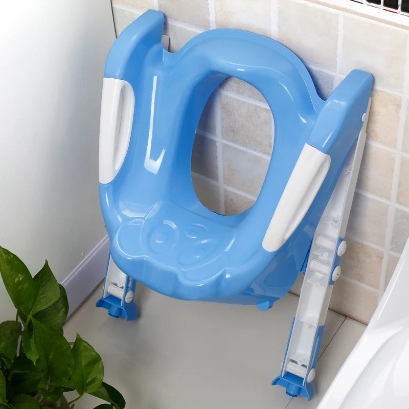 Portable Urinal Potty Training Seat Folding Baby Potty Infant Kids Toilet Training Seat with Adjustable Ladder Children 2 Color