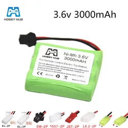 NI-MH 3.6V 3000mAh 2800mah 2400mah Rechargeable Battery  3.6 v nimh battery recargables AA size for rc car toy boat model