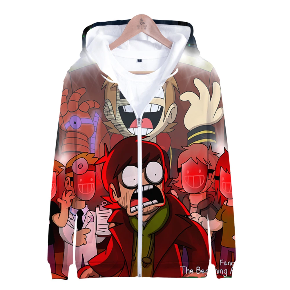 

Eddsworld 3D print autumn winter Holiday passionate style Men/Women Streetwear Style Zip HIP HOP hooded