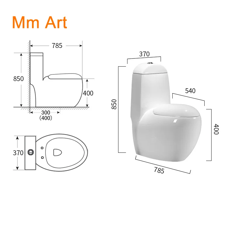 Ceramic Material And Floor Mounted Installation Type Jet Flushing One Piece Toilets  closestool  wc  closestool