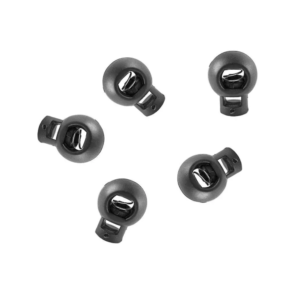 10Pcs Cord Locks Metal Single End Hole Buckle Clamp Cable Locks Stopper Toggle Spring Round Single Hole Drawstring Buckle